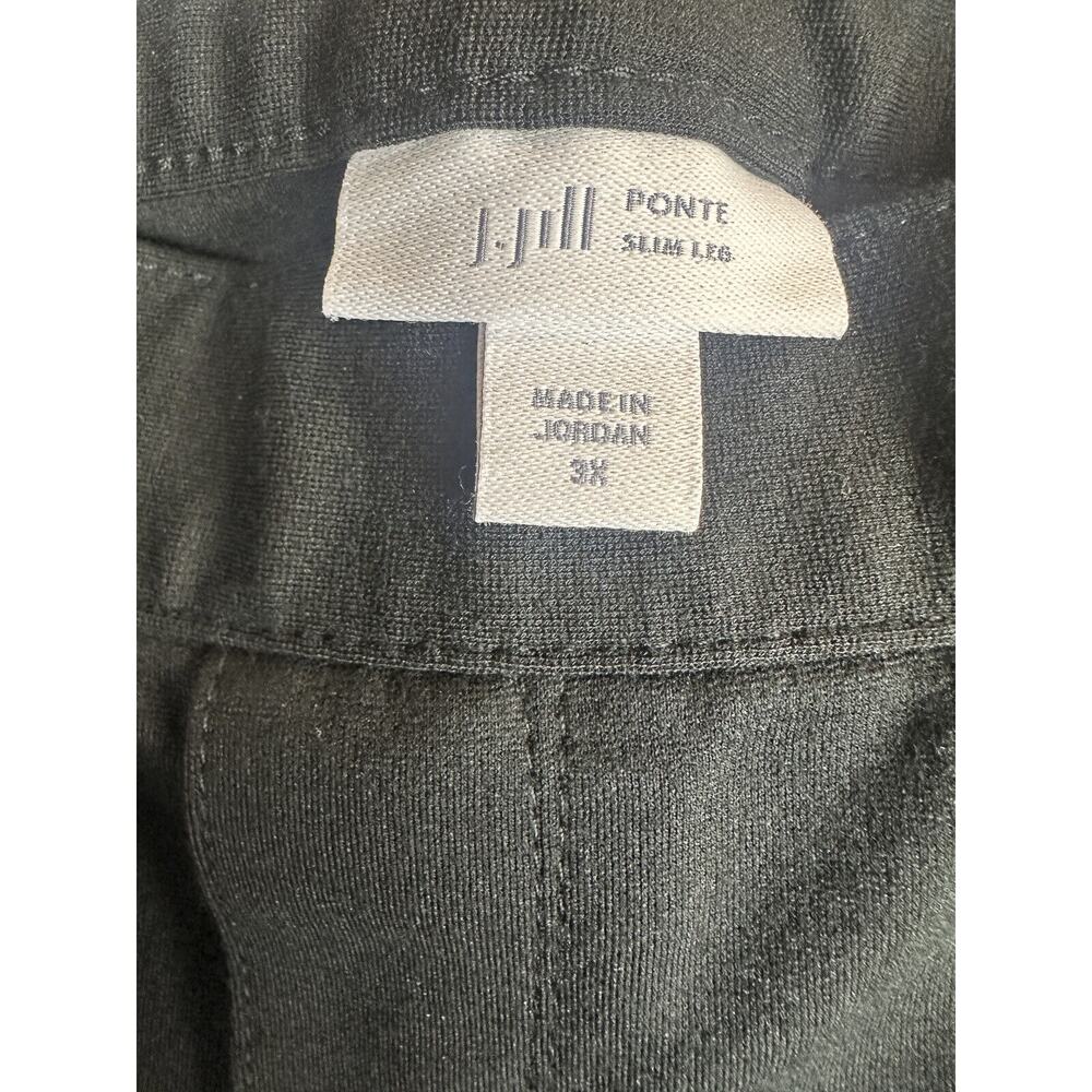 J. Jill Ponte Slim Leg Pull On Pants Stretch Elastic Waist Women's Plus Size 3X - Picture 5 of 9